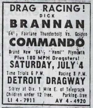 Detroit Dragway - News Ad